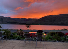 sunset from patio